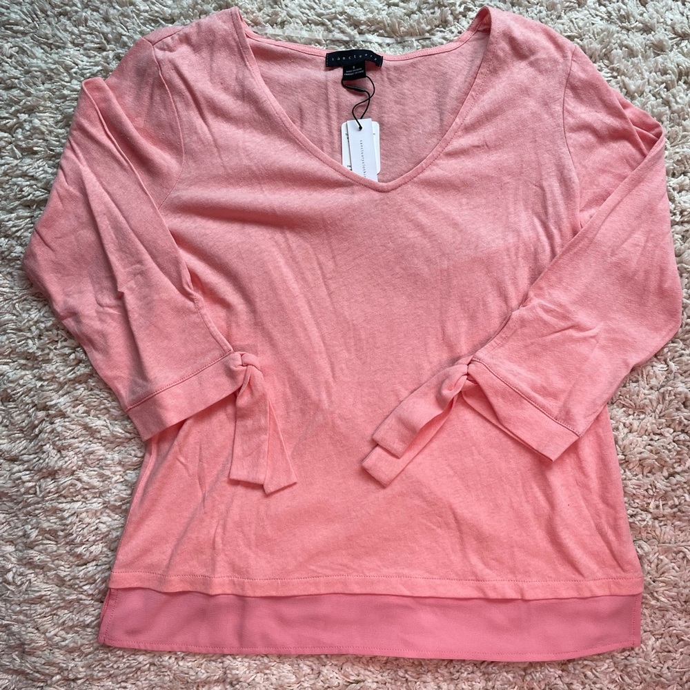 Sanctuary Sylvie Linen Tie Sleeve